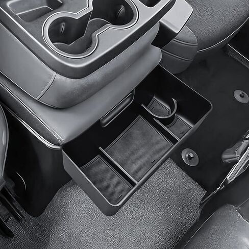 Center Console Hanging Organizer Box Compatible with 2019-2026 Chevy Silverado/GMC Sierra 1500 and 2020-2026 2500HD 3500HD Accessories Front Hanging Tray (Fit Split-Bench Folding Seat Only) in Saudi Arabia