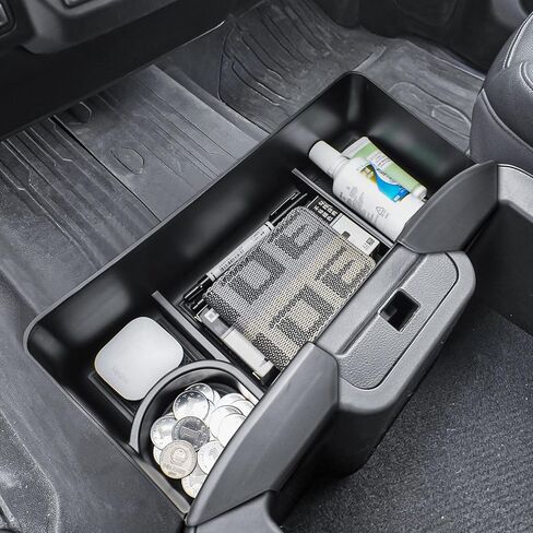 Center Console Hanging Organizer Box Compatible with 2019-2026 Chevy Silverado/GMC Sierra 1500 and 2020-2026 2500HD 3500HD Accessories Front Hanging Tray (Fit Split-Bench Folding Seat Only) in Saudi Arabia