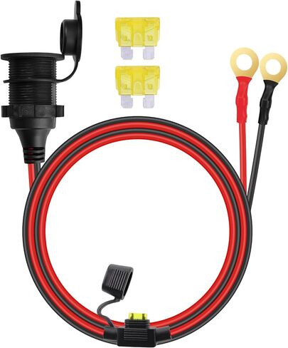 مقبس ولاعة السجائر، مقبس ولاعة السجائر 12 فولت مقاوم للماء، 14AWG/3.3FT in Kuwait