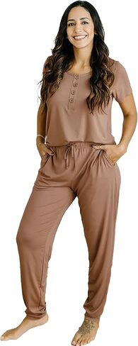 مجموعة صالة النساء من Love and Fit Mama - سهولة الوصول إلى الرضاعة مع قماش مسامي - مجموعة صالة فائقة النعومة ومريحة in Kuwait