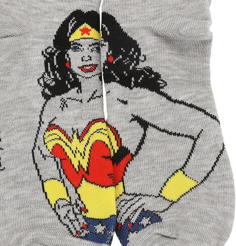 مجموعة جوارب نسائية كاجوال مكونة من 5 أزواج من Bioworld Wonder Woman Logo & Character Art in Saudi Arabia