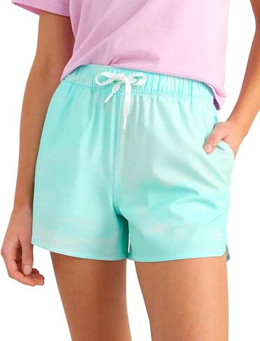 HUK Women's Pursuit Printed Volley, Quick-Dry Fishing Shorts in Saudi Arabia