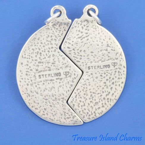 Dakota West Mizpah Coin Two Part to Share with Genesis 31:49 Verse 925 Solid Sterling Silver Charm Pendant Bracelet Crafting in Saudi Arabia