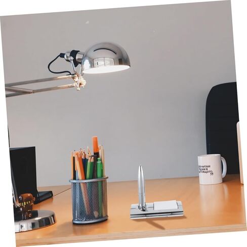 Gatuida Metal Ballpoint Signing Pen with Base, Wear-resistant Multi-function Business Counter Pen for Office Supplies and Desktop Use in Kuwait