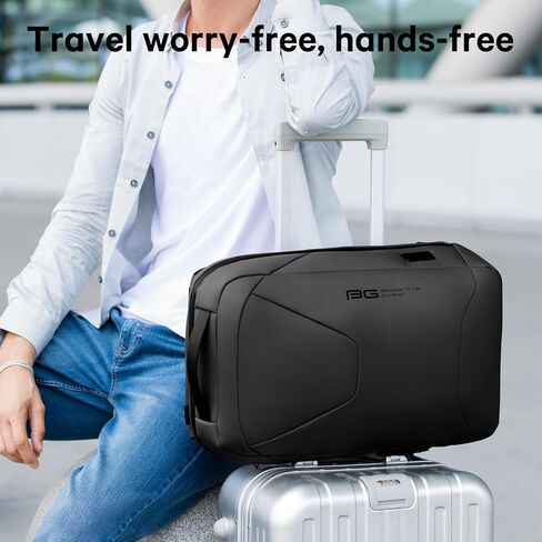 BANGE Anti-Theft Business Laptop Backpack, 15.6 Inch Lock Travel Backpack, Water-resistant Zippers with USB Charging Port, 16L Computer Bag for Men & Women in Kuwait