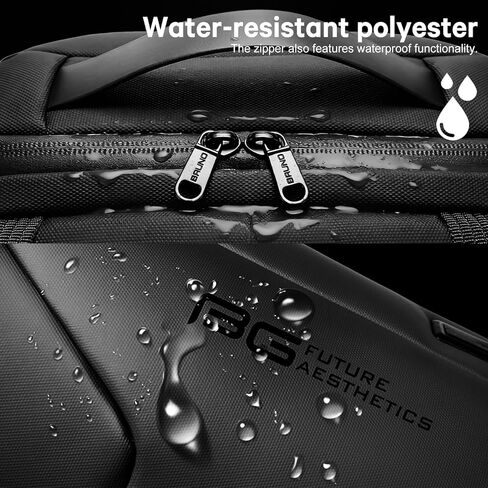 BANGE Anti-Theft Business Laptop Backpack, 15.6 Inch Lock Travel Backpack, Water-resistant Zippers with USB Charging Port, 16L Computer Bag for Men & Women in Kuwait