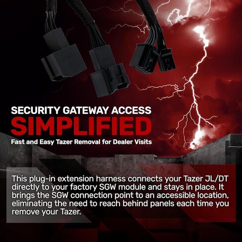 طقم كابل تمديد Z Automotive Tazer JL Mini وSGW يناسب 2018-2026 Wrangler JL وGladiator JT و4xe | يحسن التخصيص والتحكم | سهلة التركيب in Kuwait