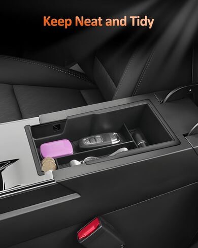 CDEFG Double Layer for Chevy Equinox 2025 2026 Accessories Center Console Organizer Tray Equinox (LT, RS, Activ) Armrest Storage Middle Console Insert in Saudi Arabia