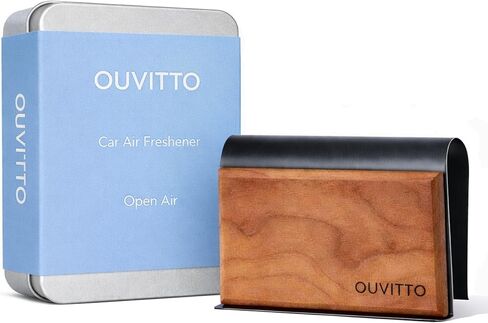 Wood Car Air Freshener – Natural Wooden Sun Visor Clip, Long-Lasting Automotive Odor Eliminator, Open Air in Saudi Arabia