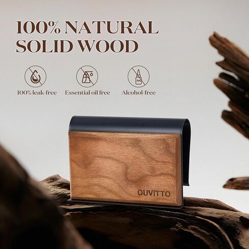 Wood Car Air Freshener – Natural Wooden Sun Visor Clip, Long-Lasting Automotive Odor Eliminator, Open Air in Saudi Arabia