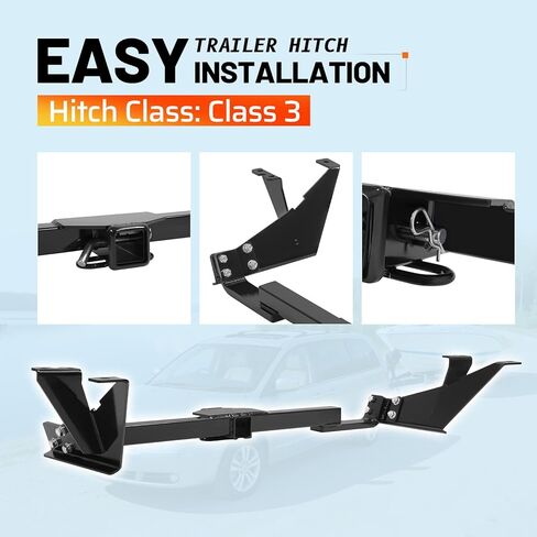 Class 3 Trailer Tow Hitch, 2 Inch Receiver Compatible with 2004-2007 Dodge Caravan Grand Caravan Chrysler Town & Country (with Stow-n-Go) in Saudi Arabia