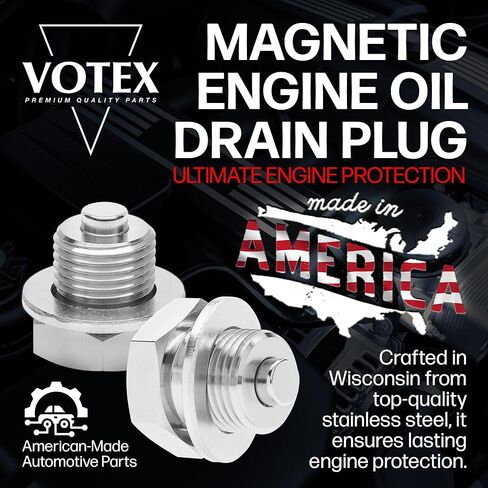09247-14002 fits Suzuki Motorcycle - Stainless Steel Magnetic Oil Drain Plug with Neodymium Magnet - Made in USA in Saudi Arabia