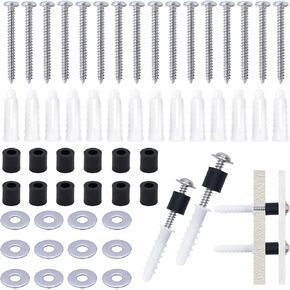 طقم تركيب بيجبورد مكون من 120 قطعة، ملحقات تركيب ألواح بيجبورد، مجموعة فواصل بيجبورد تتضمن براغي ومرساة وفواصل وغسالات للوحة بيجبورد مقاس 1/4 بوصة (30 مجموعة) in Kuwait