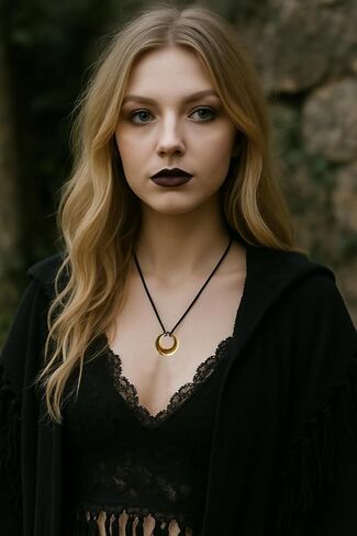 قلادات مكتنزة قلادة مطلية بالذهب قلادة ذهبية للنساء قلادة أنيقة 25.6 بوصة فضية 2 مستديرة in Kuwait