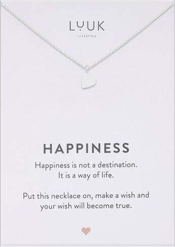 LUUK LIFESTYLE Cute Pendant Necklaces for Women, Modern, Dainty, Minimalist, 19 inch Adjustable, Waterproof, Non-Tarnish, Pearls|Hearts|Love, Gift Ideas for her, Stainless steel, Silver|Gold|Rose Gold in Saudi Arabia