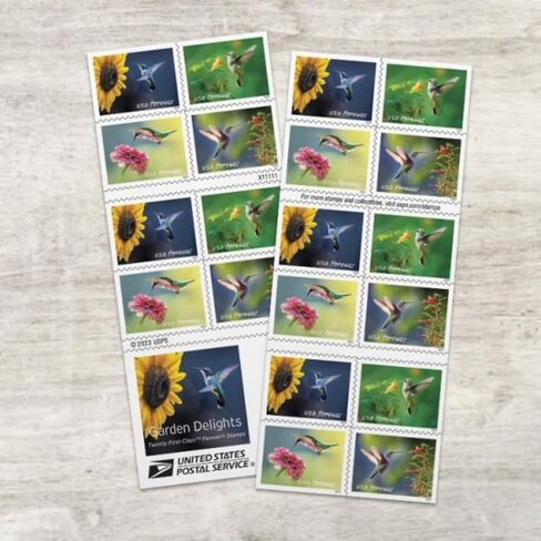 Garden Delights (Booklet of 20) First-Class Mail Forever Postage Stamps 2024 Scott 5845-5848 in Saudi Arabia