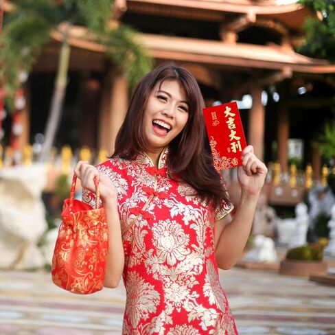 6Pcs Chinese New Year Red Envelopes for Year of the Horse, Good Luck Hong Bao Money Packets with 4 Blessings (Good Luck, Fortune, Prosperity), Large Size 3.5x6.7 Inch for Lunar New Year, Wedding, Gift in Saudi Arabia