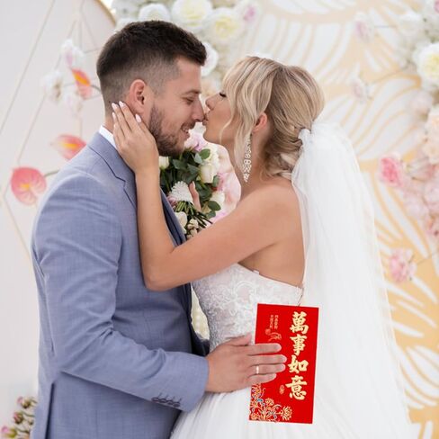 6Pcs Chinese New Year Red Envelopes for Year of the Horse, Good Luck Hong Bao Money Packets with 4 Blessings (Good Luck, Fortune, Prosperity), Large Size 3.5x6.7 Inch for Lunar New Year, Wedding, Gift in Saudi Arabia