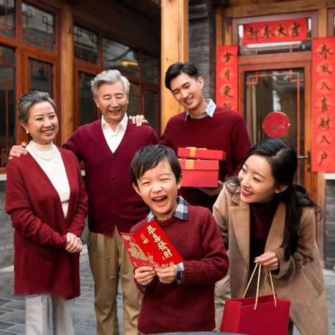 6Pcs Chinese New Year Red Envelopes for Year of the Horse, Good Luck Hong Bao Money Packets with 4 Blessings (Good Luck, Fortune, Prosperity), Large Size 3.5x6.7 Inch for Lunar New Year, Wedding, Gift in Saudi Arabia