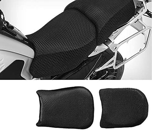 AILEO ترقية 2024 دراجة نارية صافي غطاء مقعد وسادة مقعد حامي تبديد الحرارة نابض ومريح مناسب لسيارات BMW R1250GS 2018-2021 1 قطعة in Kuwait