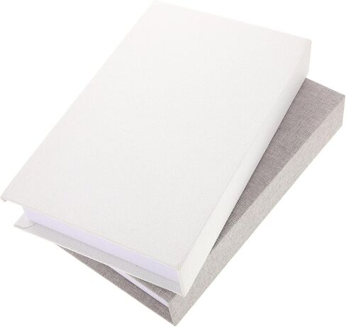 2pcs Faux Book Decor Rustic Linen Cover Simulation Books for Bookshelf Display Office Decoration for Living Room Office Use in Saudi Arabia