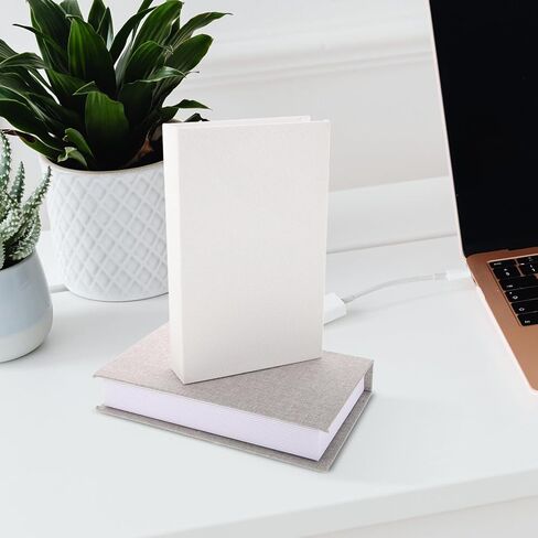 2pcs Faux Book Decor Rustic Linen Cover Simulation Books for Bookshelf Display Office Decoration for Living Room Office Use in Saudi Arabia