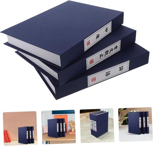 Ciieeo 3pcs Vintage Decorative Fake Book for Home Decor Chinese Style Simulation Bookshelf Props for Living Room Study and Photography Decor in Saudi Arabia
