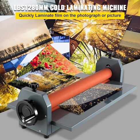 Happybuy 51 Inch Cold Laminator - Manual Vinyl Photo Film. Hand Crank Pressure. 10mm Laminator in Saudi Arabia