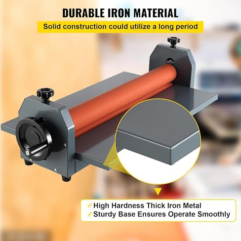 Happybuy 51 Inch Cold Laminator - Manual Vinyl Photo Film. Hand Crank Pressure. 10mm Laminator in Saudi Arabia