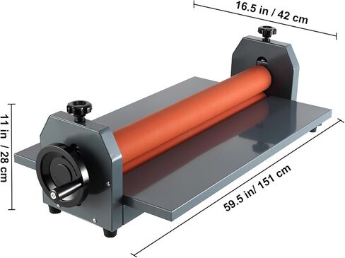 Happybuy 51 Inch Cold Laminator - Manual Vinyl Photo Film. Hand Crank Pressure. 10mm Laminator in Saudi Arabia