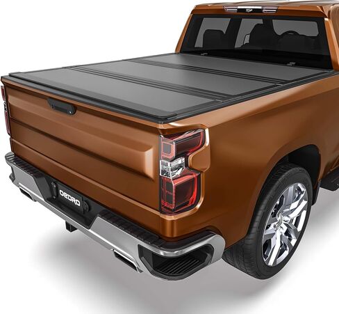 OEDRO Hard Tri-Fold Low-Profile Tonneau Cover Fit for Chevy Silverado/GMC Sierra 1500 New Body 2019-2026 with 5.8ft Bed Without Multi-Flex Tailgate in Saudi Arabia