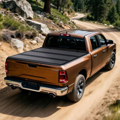 OEDRO Hard Tri-Fold Low-Profile Tonneau Cover Fit for Chevy Silverado/GMC Sierra 1500 New Body 2019-2026 with 5.8ft Bed Without Multi-Flex Tailgate in Saudi Arabia