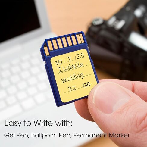 200PCS SD Card Labels, Stick-On Camera Memory Card Labels for Photographers,Multi-Color Stickers for SD Cards Classcification and Storage, Self-Adhesive, Writable(0.98"x0.78") in Kuwait