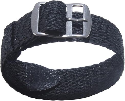 18 مللي متر 20 مللي متر بلون بيرلون المنسوجة النايلون watchbands سوار النسيج المنسوجة حزام ساعة اليد الفرقة مشبك حزام أسود أزرق in Kuwait