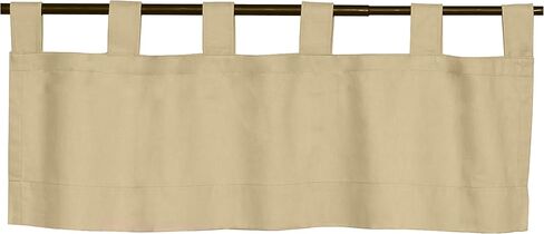 Loft Living Winmate Insulated Cotton Tab Top Valance 40" x 15" in Khaki in Kuwait
