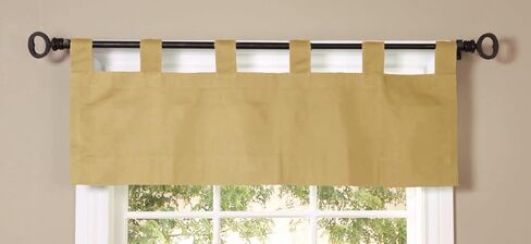 Loft Living Winmate Insulated Cotton Tab Top Valance 40" x 15" in Khaki in Kuwait