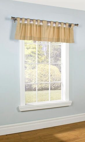 Loft Living Winmate Insulated Cotton Tab Top Valance 40" x 15" in Khaki in Kuwait