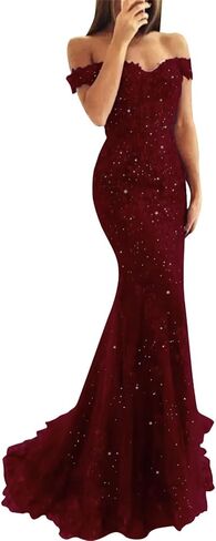 Tulle Long Prom Dresses Off The Shoulder Mermaid Dress with Elegant Laces Appliques Formal Evening Party Gowns in Saudi Arabia