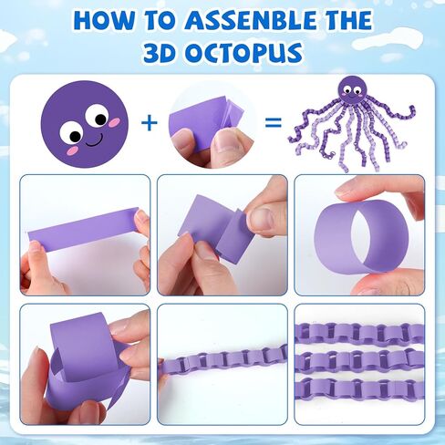 Christian Religious Under The Sea Bulletin Board Set Bible Verse Back to School Ocean Sea Animal Classroom Bulletin Board Decorations DIY 3D Octopus Cutouts for Sunday School VBS Chalkboard Wall Decor in Saudi Arabia