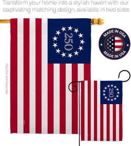 America 250 Flag Betsy Ross Independence Day Wall Tapestry Home Accent Official Licensed Merchandise Canvas Prints Yard Sign Textile Woven Fabric Poster USA 250th Anniversary Decoration Gift in Kuwait