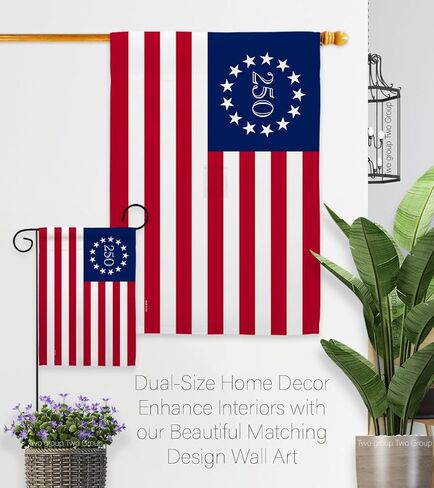 America 250 Flag Betsy Ross Independence Day Wall Tapestry Home Accent Official Licensed Merchandise Canvas Prints Yard Sign Textile Woven Fabric Poster USA 250th Anniversary Decoration Gift in Kuwait