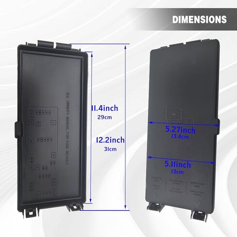 Engine Fuse Box Cover Compatible with 2006-2010 Ram 1500 2500 3500, 2010-2011 Dodge Caliber, 2010 Jeep Patriot Compass, Replacement for 68002786AA, 5175564AA in Saudi Arabia