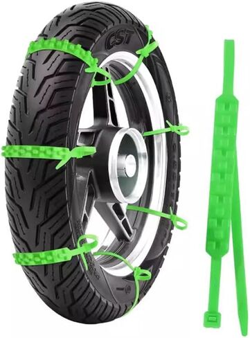 Snow Chains Motorcycles for MV Agusta Brutale 1090 2007-2012 2013 2014 2015 2016 Adjustable Anti Skid Tire Chains Reusable Wheel Chains Emergency Snow Cable Belts,30Pcs-Green in Saudi Arabia