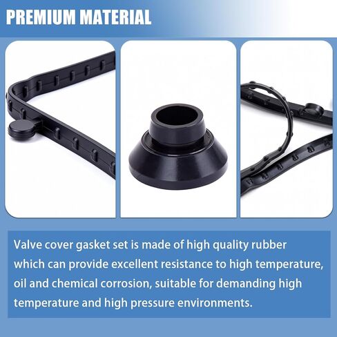 مجموعة حشية غطاء صمام المحرك سوريلو مناسبة لكاديلاك CTS إسكاليد لسيارة تشيفي كامارو كورفيت سيلفرادو سوبربان تاهو لسيارة جي إم سي سافانا سييرا يوكون لمحرك 6.2 لتر V8 - استبدال VS50907R 12619787 in Kuwait