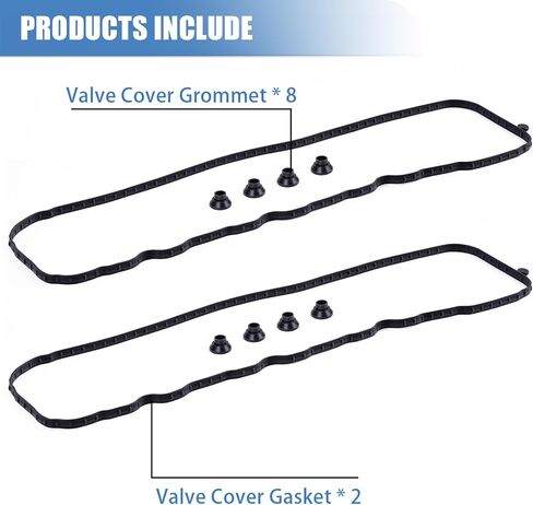 مجموعة حشية غطاء صمام المحرك سوريلو مناسبة لكاديلاك CTS إسكاليد لسيارة تشيفي كامارو كورفيت سيلفرادو سوبربان تاهو لسيارة جي إم سي سافانا سييرا يوكون لمحرك 6.2 لتر V8 - استبدال VS50907R 12619787 in Kuwait