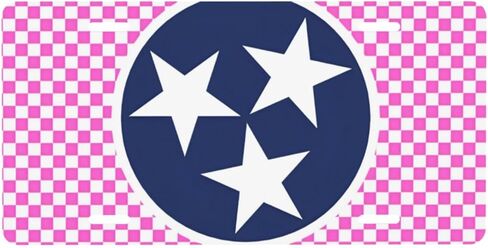 Tennessee License Plate - Premium Aluminum 12x6 Waterproof Tri-Star Mountain Design State Pride Car Decor Gift - Flat Print in Saudi Arabia