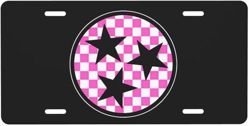 Tennessee License Plate - Premium Aluminum 12x6 Waterproof Tri-Star Mountain Design State Pride Car Decor Gift - Flat Print in Saudi Arabia