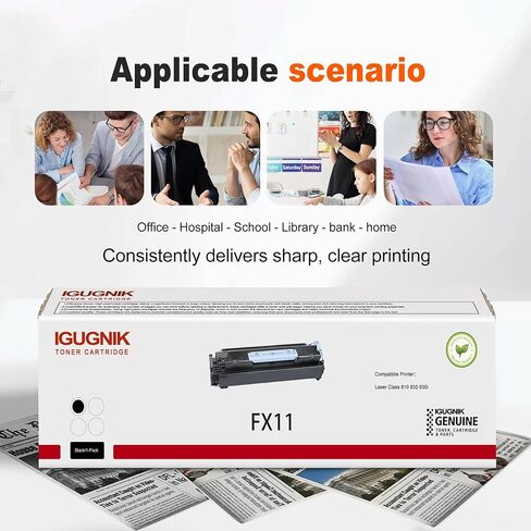 1-Pack Black Cartridge FX11 Toner Cartridges, Replacement for Canon Cartridge FX11 for Laser Class 810 830 830i Printer in Kuwait