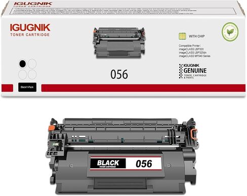 1-Pack Black 056 3007C001 Toner Cartridges(with chip), Replacement for Canon 056 3007C001 for imageCLASS LBP320 imageCLASS LBP325dn imageCLASS MF540 Series Printer in Kuwait