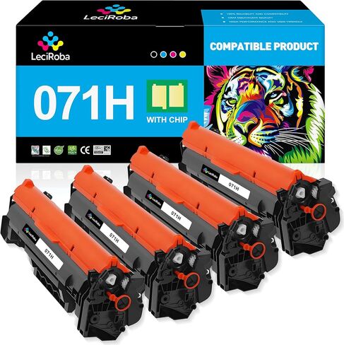 LeciRoba Compatible Toner Cartridge Replacement for Canon 071H CRG071H 071 High Capacity Black Toner Cartridge for LBP120 LBP122 LBP122dw MF270 MF272dw MF273 MF273dw MF275 MF275dw Printer (4-Pack) in Saudi Arabia